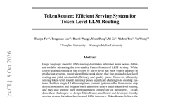 TokenRouter: Efficient Serving System for Token-Level LLM Routing