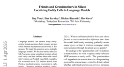 Friends and Grandmothers in Silico: Localizing Entity Cells in Language Models