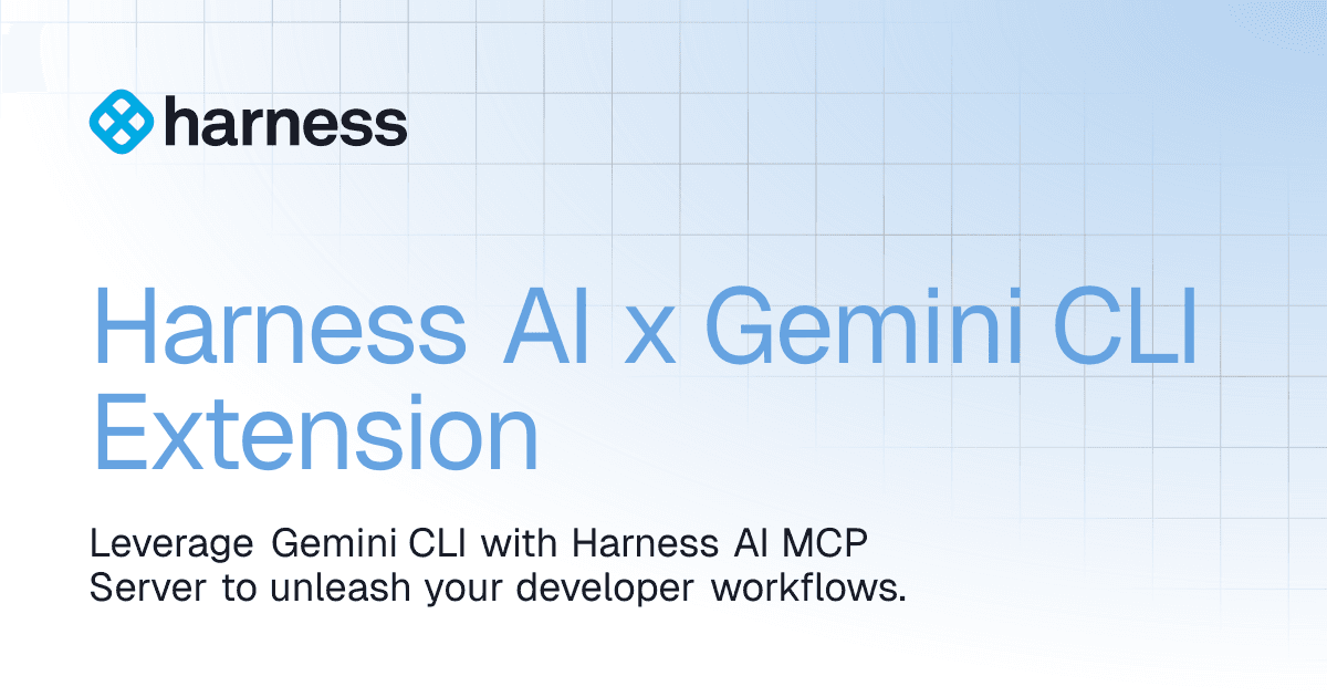 Harness AI x Gemini CLI Extension | Harness Platform