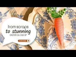 Turn Scraps Into a Stunning Easter Tablescape || Budget DIY Decor || z9designs
