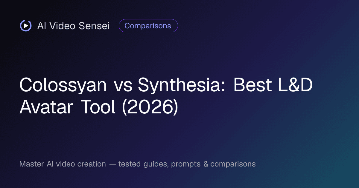 Colossyan vs Synthesia: Best L&D Avatar Tool (2026)