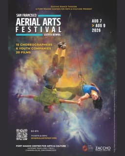 SF Aerial Arts Festival at Fort Mason Center in San Francisco