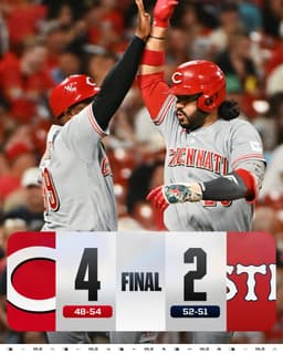 @MLB: Eugenio Suárez’s go-ahead homer lifts the @Reds to a series-opening victory! https://t.co/ykRwqsejeN