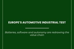 Automotive, Connected Mobility and Industrial Transition