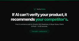 State of AI-Commerce | Benchmark 45 Shopify stores | Verity Score