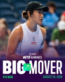 @WTA: On the move 📈

Wang Xiyu moves up 26 spots in the PIF WTA Rankings!

@PIF_en | #PIFWTARankings https...