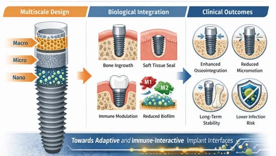 Multiscale Interface Engineering for Orthopedic and Dental Implants: A Review