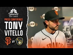 Tony Vitello lauds Giants' offense putting up 12 runs in win against Brewers | NBC Sports Bay Area