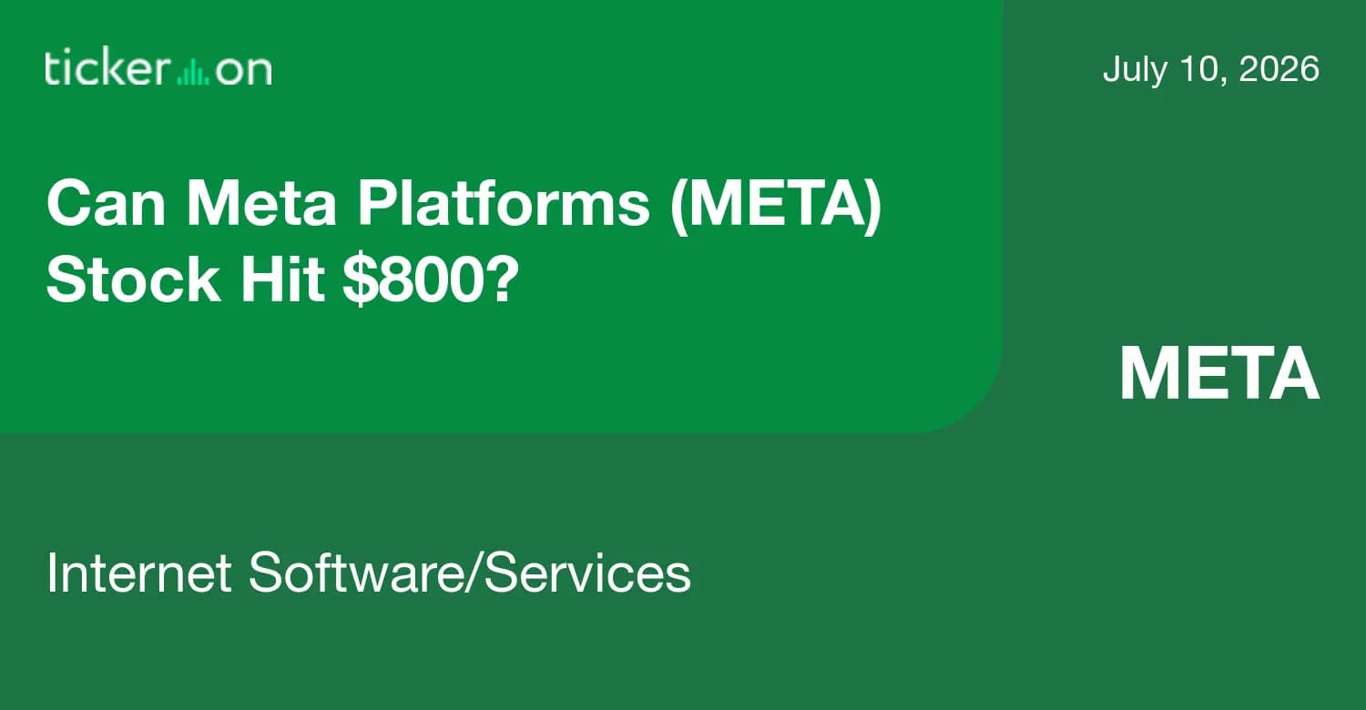 Can Meta Platforms (META) Stock Hit $800?