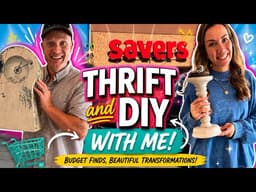 I Can’t Believe This $2 Antique Find! | Thrift With Me at Savers + DIY Chippy Antique Clock