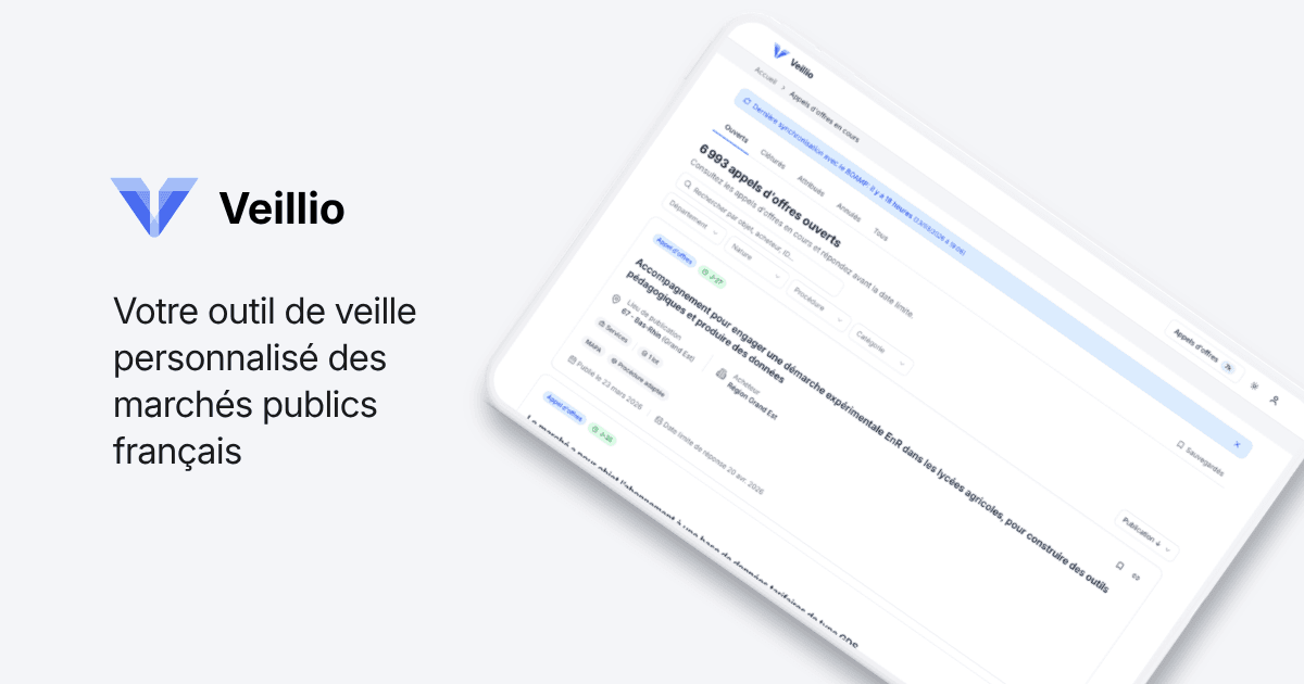 Tous les marchés publics