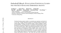 EmbodiedCLBench: Evaluating Continual Learning for Self-Evolving Embodied Agents