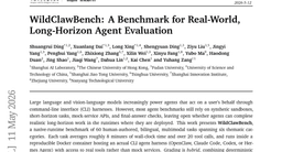 WildClawBench: A Benchmark for Real-World, Long-Horizon Agent Evaluation