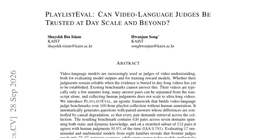 PlaylistEval: Can Video-Language Judges Be Trusted at Day Scale and Beyond?