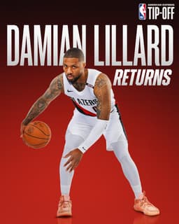 @NBA: DAME TIME RETURNS ⌚️

▪️ First game since 4/27/25
▪️ First game with Portland since 3/22/23

Damian ...