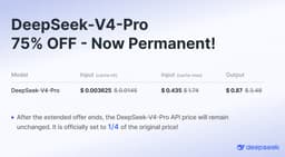 @omarsar0: this is the way. 

1/4 of the original price!

the agentic stuff you can build with deepseek-v4-pro ...