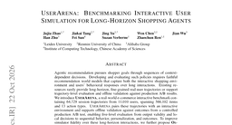 UserArena: Benchmarking Interactive User Simulation for Long-Horizon Shopping Agents