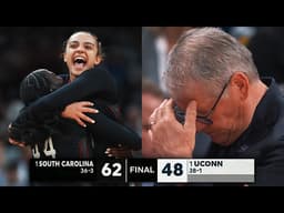 Final moments: South Carolina ends UConn's 54-game win streak in Final Four