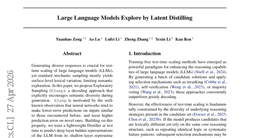 Large Language Models Explore by Latent Distilling