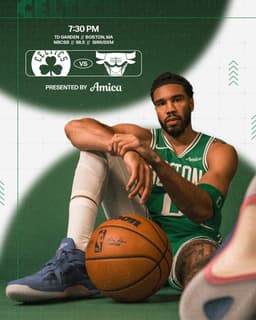 @celtics: TONIGHT ☘️ Celtics vs. @chicagobulls 

⏰ 7:30 PM
📍 @tdgarden 
📺 @NBCSBoston 
🎙️ @985TheSportsHub &am...