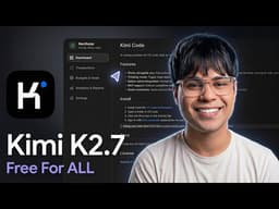 Use Kimi K2.7 Completely FREE – Best AI Coding Setup 2026 | How to use Kimi K2.7 Free