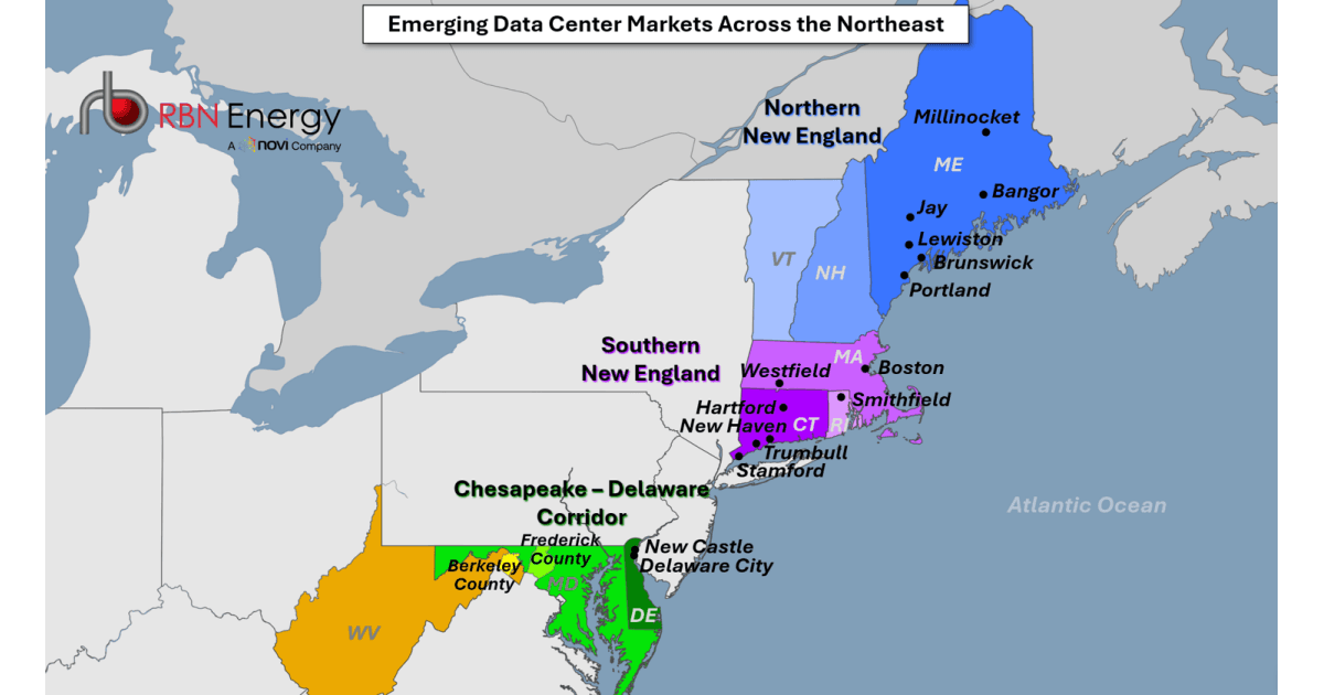 I Want More – As Data Centers Come to More Northeast States, Natural Gas Market Prepares for Growth | RBN Energy