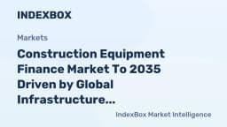 Construction Equipment Finance Market To 2035: Growth Fueled by Shift to Leasing Models and Telematics Upgrades - News and Statistics - IndexBox