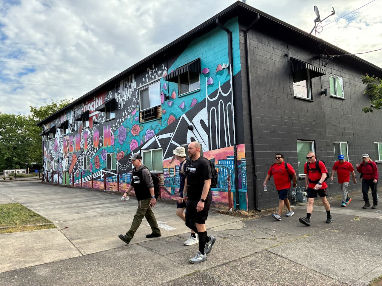 Veterans ruck march raises funds amid homeless services budget cuts