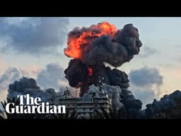 Eyewitness footage captures Israeli airstrike in southern Lebanon