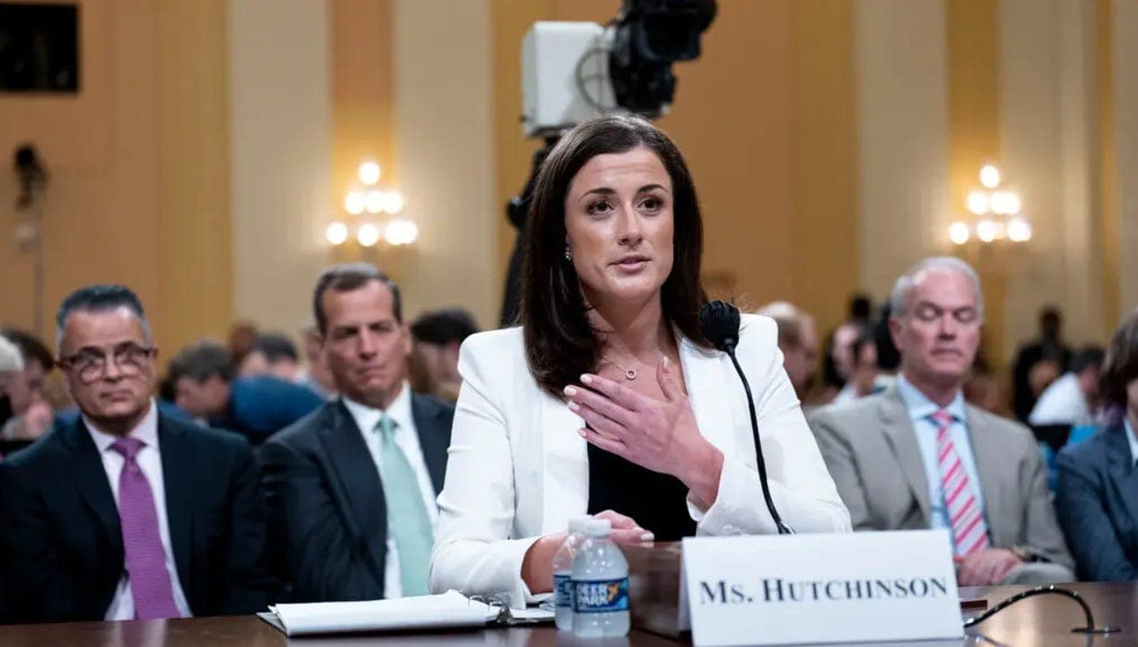 Criminal referral for J6 witness Cassidy Hutchinson; Maricopa County election records subpoenaed by FBI