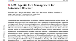 AIM: Agentic Idea Management for Automated Research
