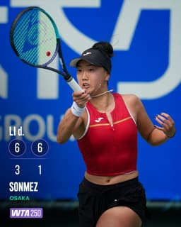 @WTA: Taking care of business 😮‍💨

Ann Li books her spot in the quarterfinals of Osaka with an emphatic 6-...