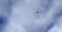 @Osinttechnical: Footage of a Ukrainian Air Force MiG-29 Fulcrum shooting down a Russian Geran-4 attack drone at near...