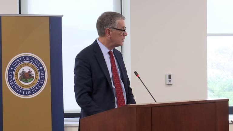 Hancock County Schools superintendent briefs West Virginia Board of Education district updates, including job cuts and transfers