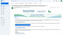 Richard Wahl Lottery Donation Scam: How Fake Gift Claims Steal ...