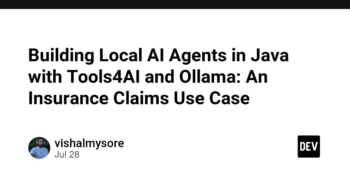 Building Local AI Agents in Java with Tools4AI and Ollama