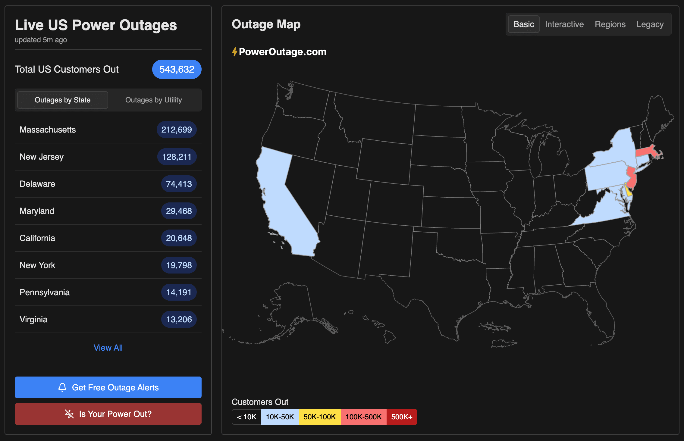 Georgia Power Outage Map, August 2026