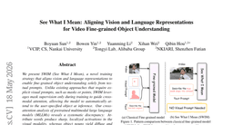 See What I Mean: Aligning Vision and Language Representations for Video Fine-grained Object Understanding