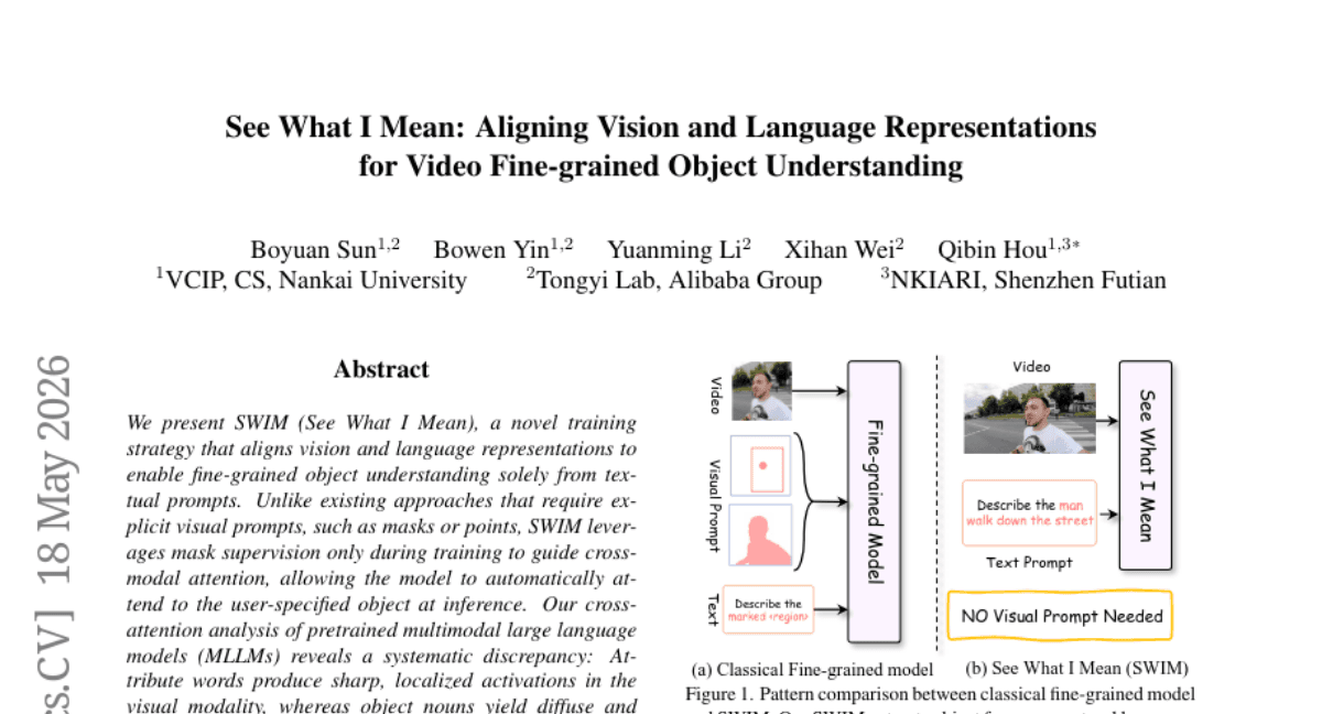 See What I Mean: Aligning Vision and Language Representations for Video Fine-grained Object Understanding