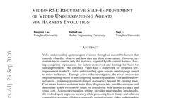 Video-RSI: Recursive Self-Improvement of Video Understanding Agents via Harness Evolution