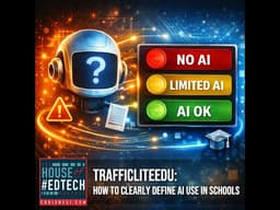 TrafficLiteEdu: How to Clearly Define AI Use in Schools - HoET268
