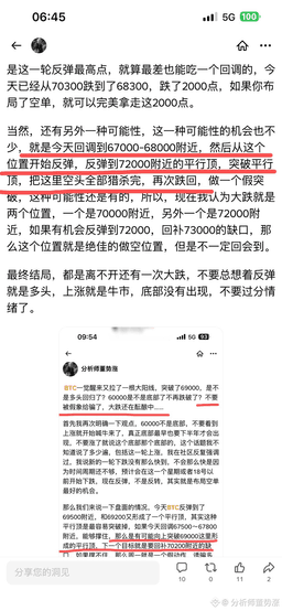If 72000 here is a false breakout, then the upcoming BTC | 分析师董势涨 on Binance Square