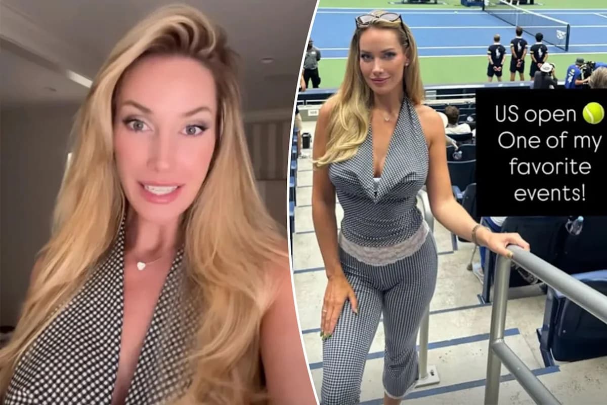 Paige Spirinac offers cheeky apology for 'failing' fans as US Open ...