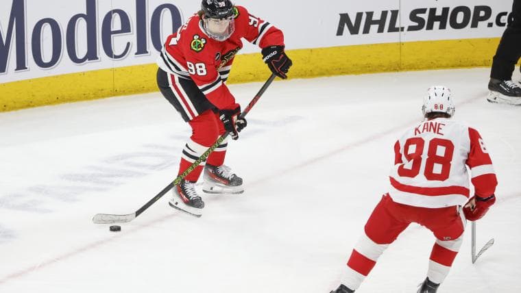 Blackhawks' Connor Bedard weighs in on Patrick Kane return