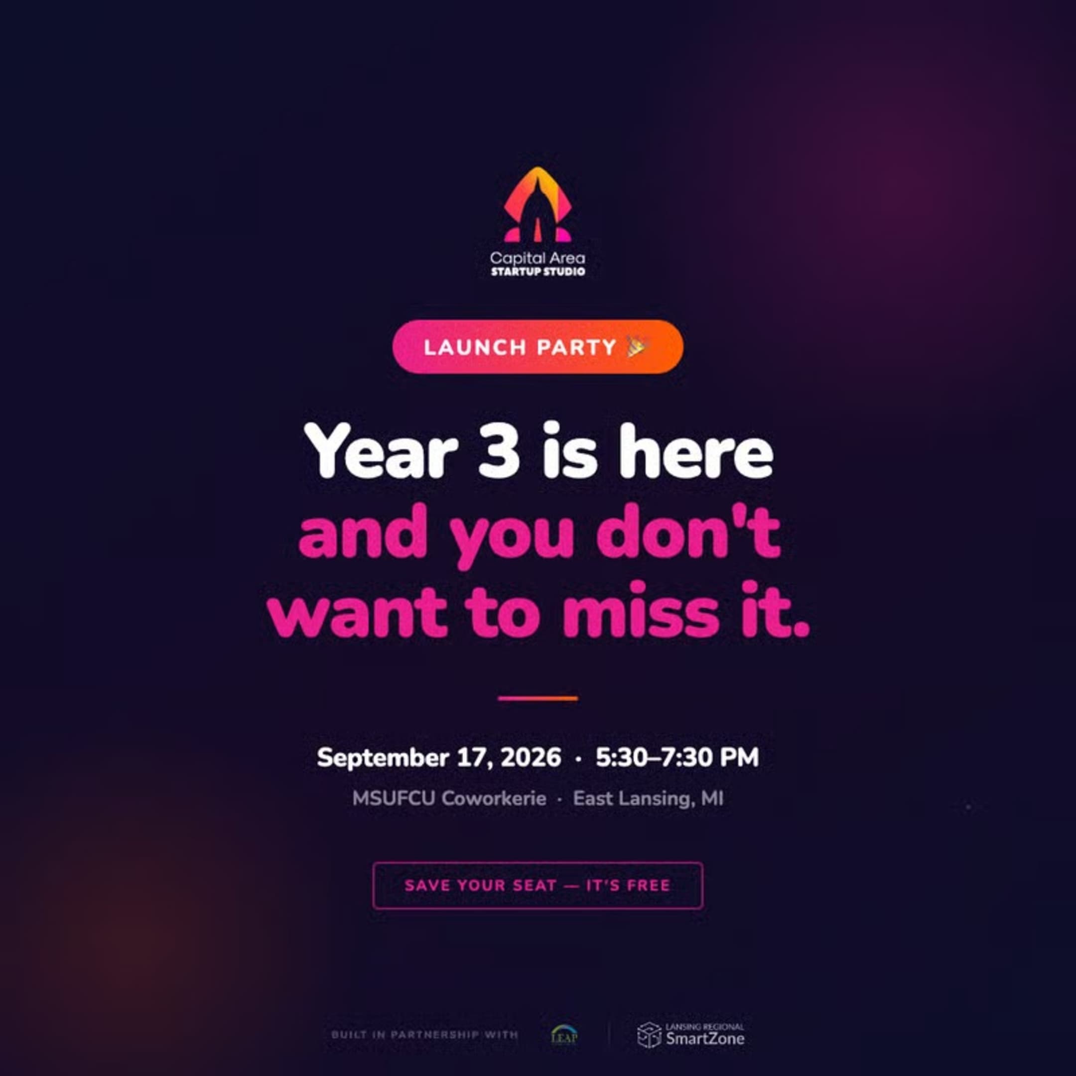 Capital Area Startup Studio Launch Party | Startup Grind