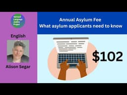 English: Annual Asylum Fee.  What asylum applicants need to know.