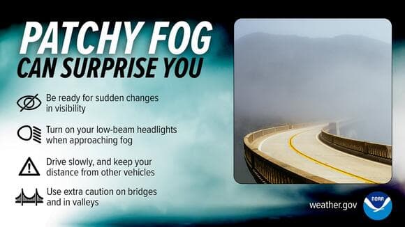 Patchy Fog Across Bay Area Wednesday Morning