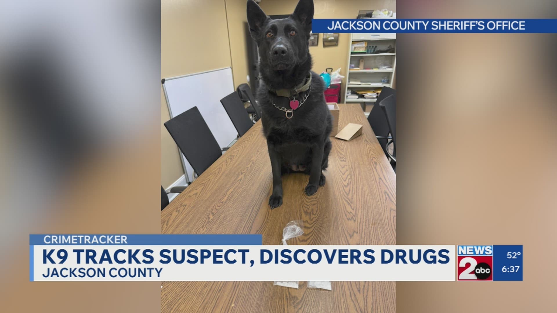 Jackson County K-9 deputy tracks suspect, finds drugs – WKRN News 2