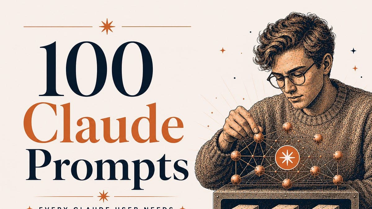 100 Claude Prompts That Replace Hours of Work - Growtechie