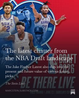 @TheSteinLine: The latest chatter from the NBA Draft landscape AND a look at the present and future value of variou...